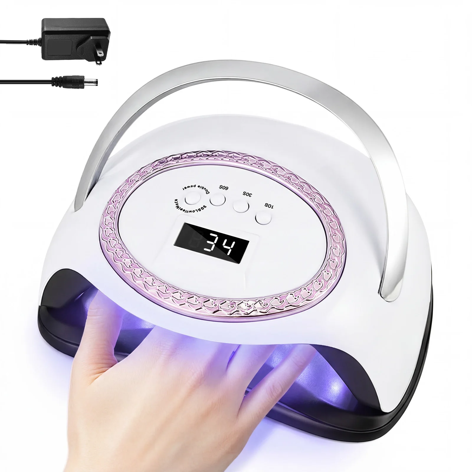 

УФ-лампа для ногтей 288W с 66 светодиодами, быстрая сушка гель-лака, профессиональное оборудование для маникюра, инструмент для салонов красоты