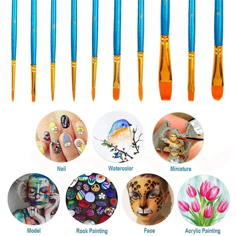 Набор кистей 20 шт., для рисования акрилом