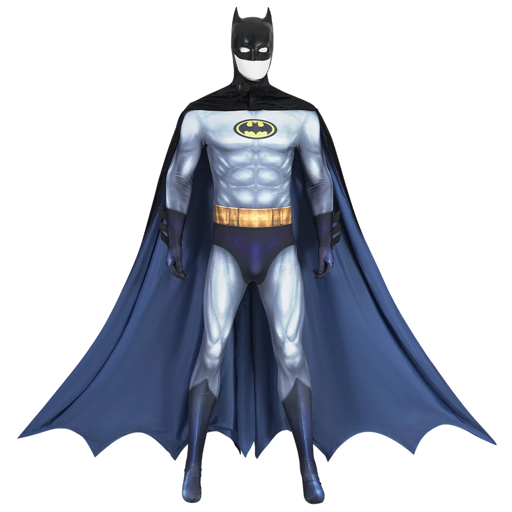 1992 Amimated Bat DisguiseBat Cosplay Costume Suit 3D Printed Spandex Jumsuit Bruce Cosplay Outfit Halloween Costumes for Man