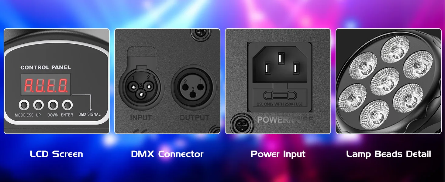 2Pcs/Set 105W Beam Moving Head Lights 7x15W RGBW LED Stage Lights DMX512 Spot Lights For DJ Disco KTV Wedding Party