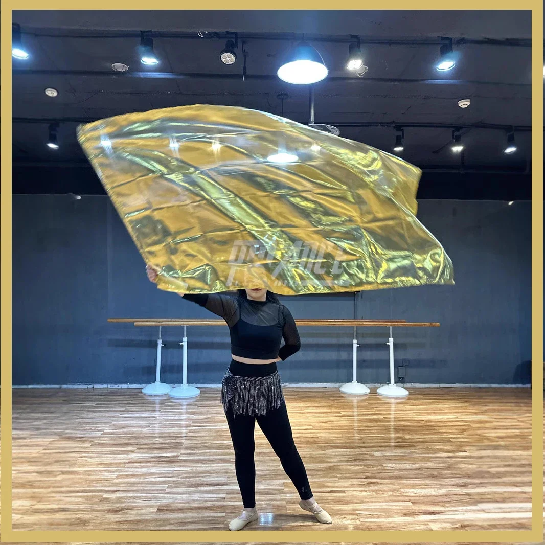 Nuova bandiera Puntelli per la danza Costumi per spettacoli in chiesa 130x115 cm Bandiera di lode Bandiera di culto con bastone telescopico