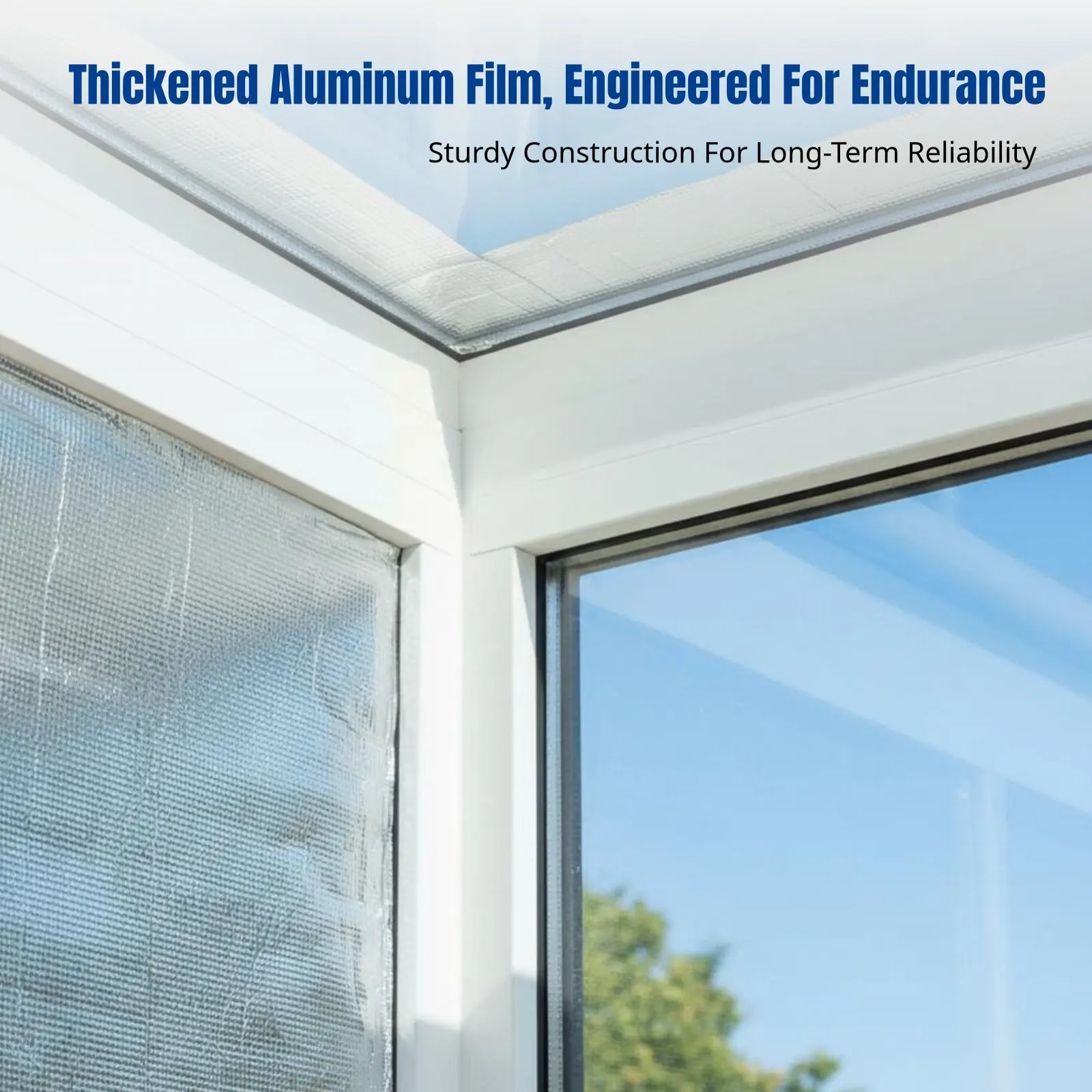 ฟิล์มกันแดดอะลูมิเนียมสองด้านสำหรับกระจกฝ้าเพดาน, โฟมฉนวนกันความร้อนในอาคารแบบเม็ดบีด