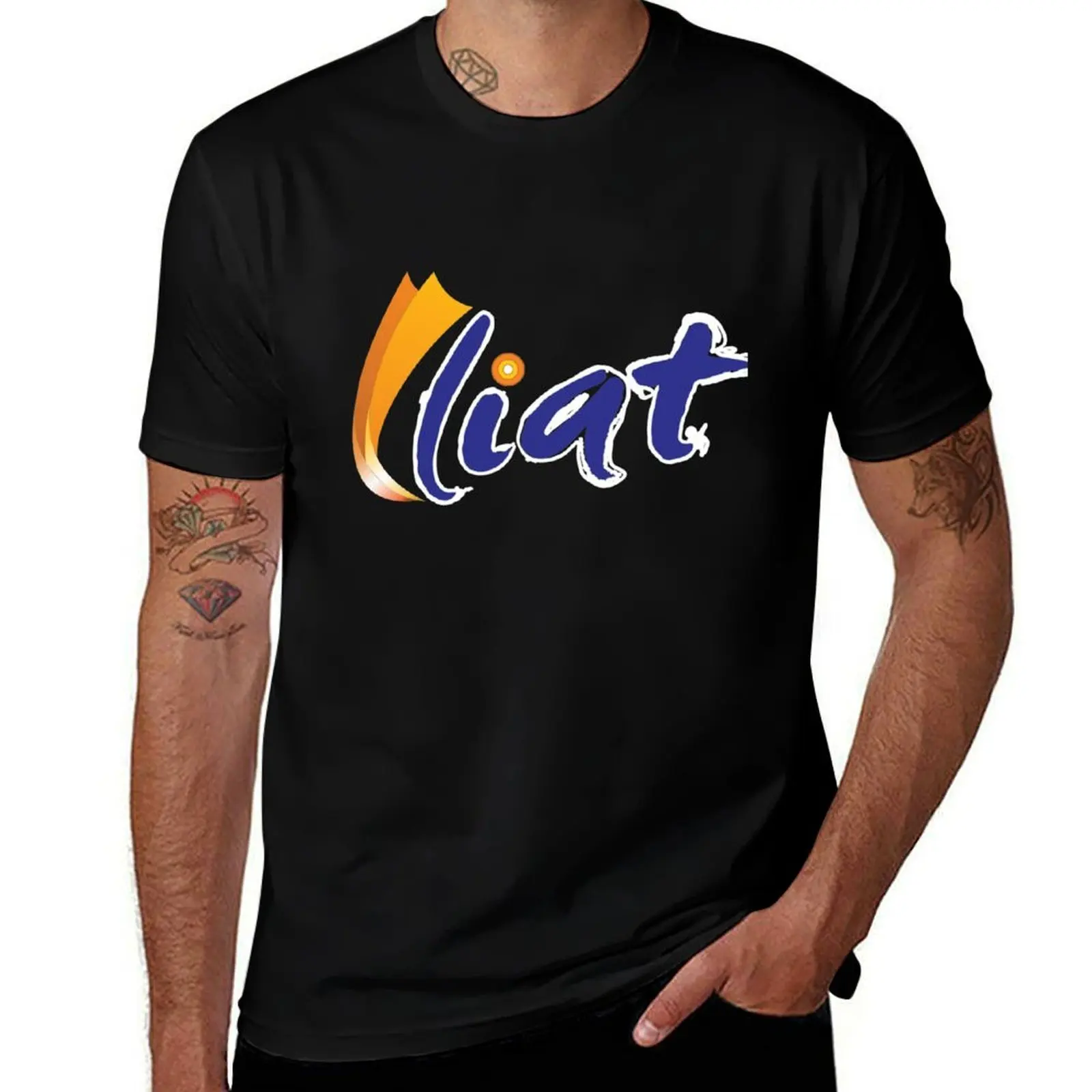 

Liat The Carribean Airline logo T-Shirt cotton t shirts high quality t shirt man cotton T-Shirt