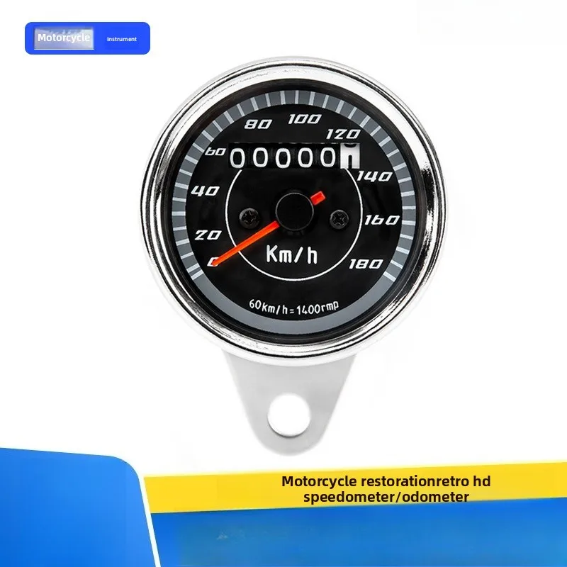 

Модифицированный инструмент для мотоцикла, спидометр высокого разрешения, одометр, модифицированный маленький инструмент в стиле ретро