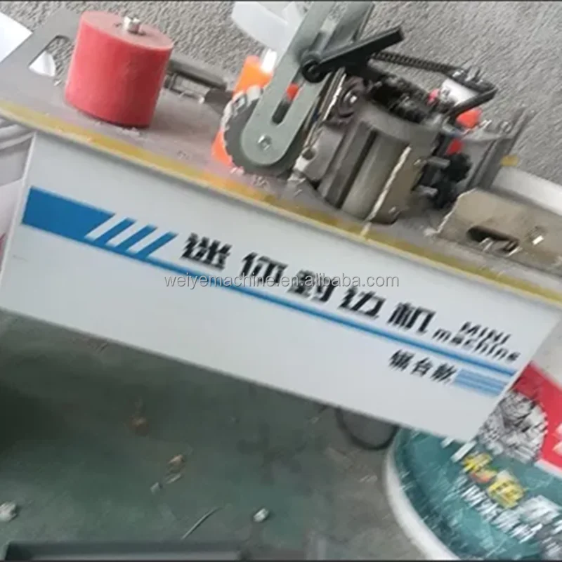 Hot Selling Straight and Curved Surfaces Automatic Tape Cutting Double-sided Adhesive Saw Table Type Edge Banding Machine