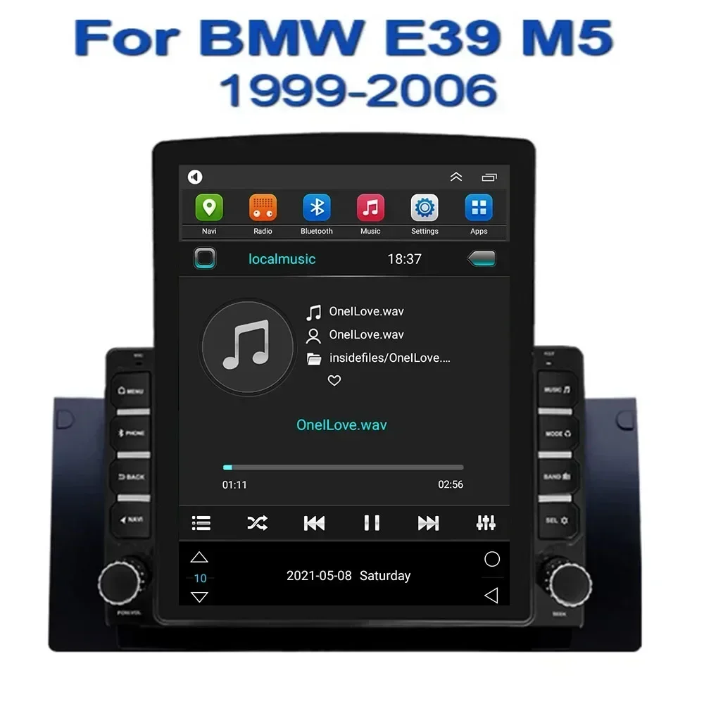 Android 13 untuk BMW 5 E39 E53 X5 1995-2001 2002 2003-2006 Tesla tipe Multimedia Stereo mobil pemutar DVD navigasi GPS Radio kamera