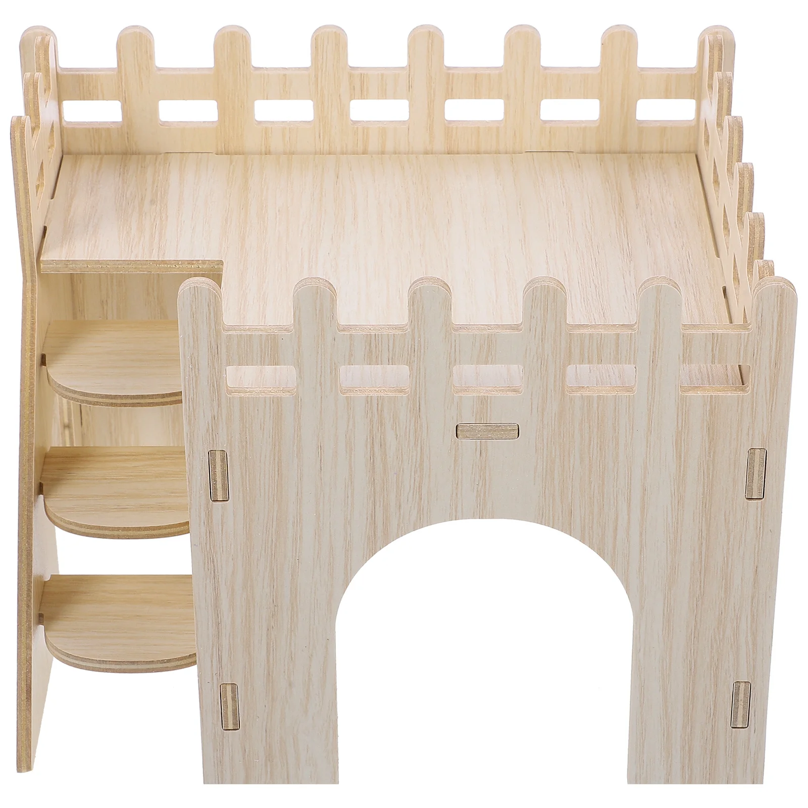 

Wooden Hamster House Durable Wear Resistant Small Pet Hideout Cage Habitat Guinea Pig Squirrel Toys Wooden House Rat Supplies