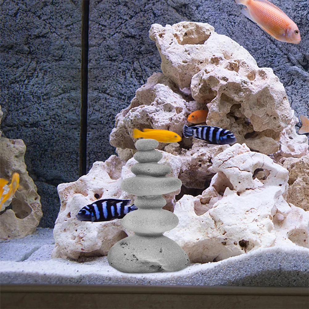 2Pcs Mini Bonsai Rockery Simulation Medium Size Decorative Stones for Zen Garden Aquarium Micro Landscape Ornament
