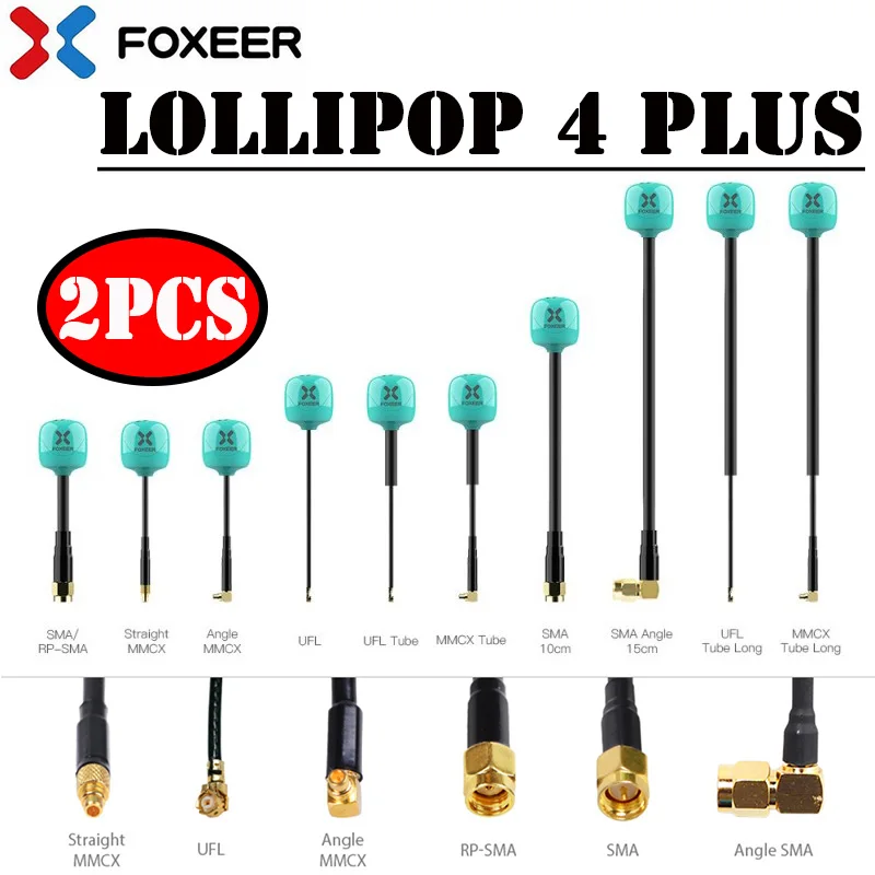 Foxeer Lollipop 4 Plus FPV Antenna 5.8G 2.6DBI RHCP LHCP SMA RPSMA UFL MMCX FPV Omni LDS Antenna For FPV Racing Drone