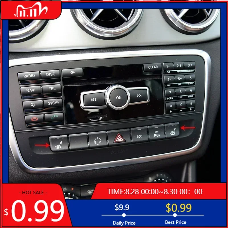 

Внутренние наклейки на автомобильную консоль, кнопки кондиционера, наклейки, накладка для Mercedes Benz GLA X156 CLA C117 A B Class W176 W246 Auto I