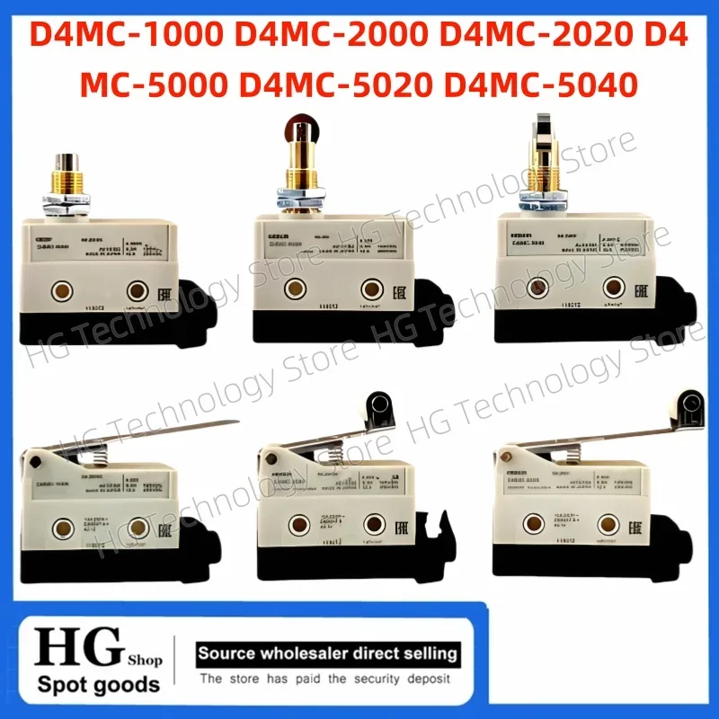 Original and brand new  Stroke limit switch D4MC-1000 D4MC-2000 D4MC-2020 D4MC-5000 D4MC-5020 D4MC-5040 micro stroke switch