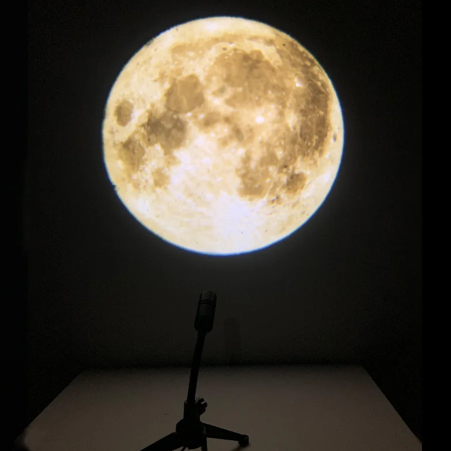 Starry sky projector earth starry sky moon projection lamp background atmosphere lamp for children\'s room bedroom decoration