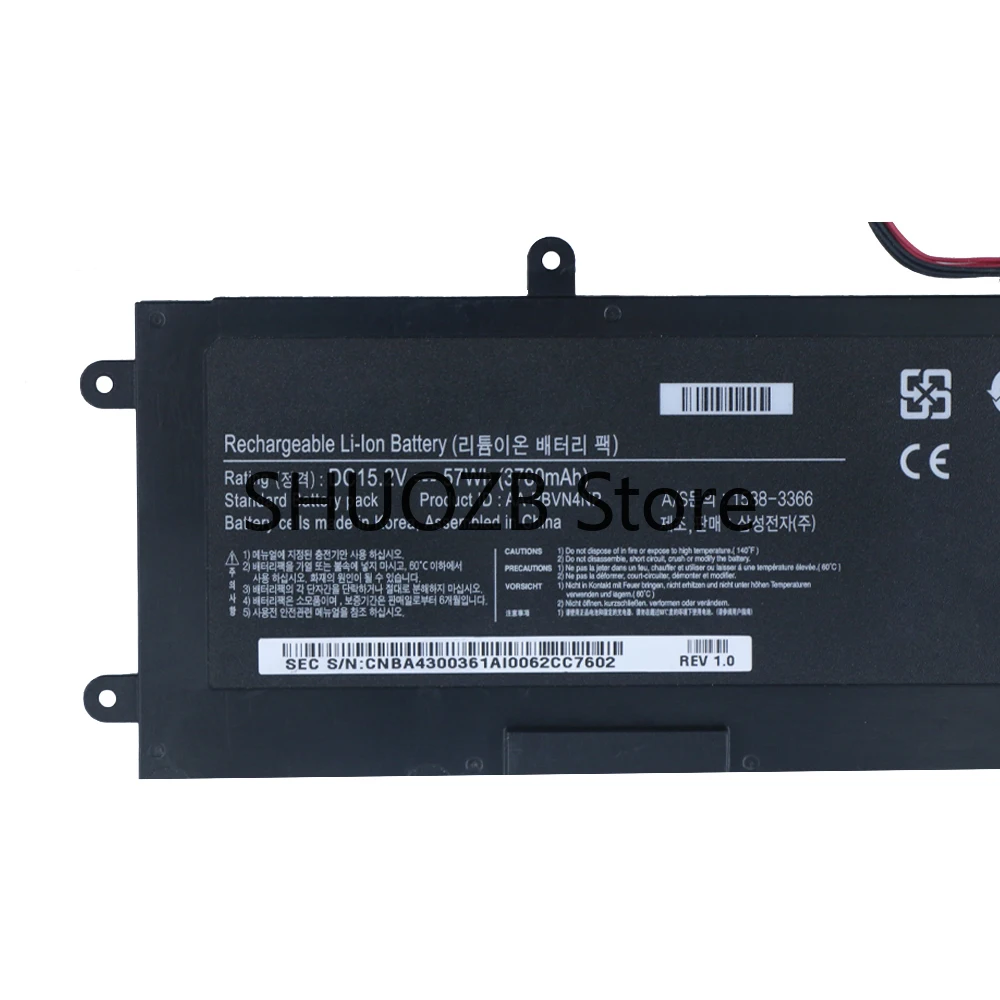 Imagem -06 - Bateria do Portátil para Samsung Ativ Livro Aa-pbvn4np 15.6 Np670z5e Np670z5e-x01 Np670z5e-x01ae Np670z5e-x01ae-slv Np670z5e-x01au