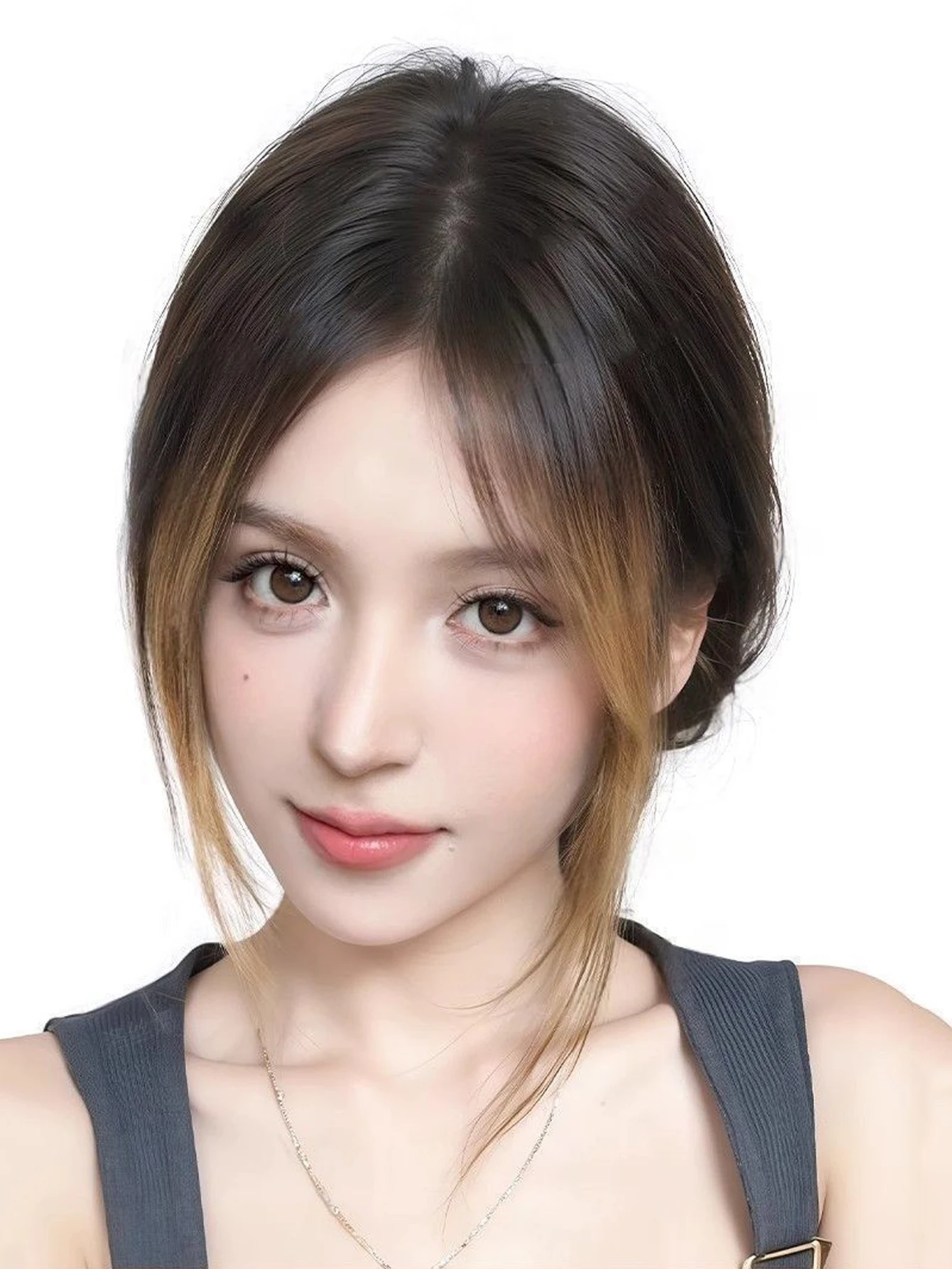 باروكة صناعية مكونة من ثمانية أحرف للنساء على الجزء العلوي من الرأس لتغطية الشعر الأبيض وزيادة حجم الشعر المستعار LM #6