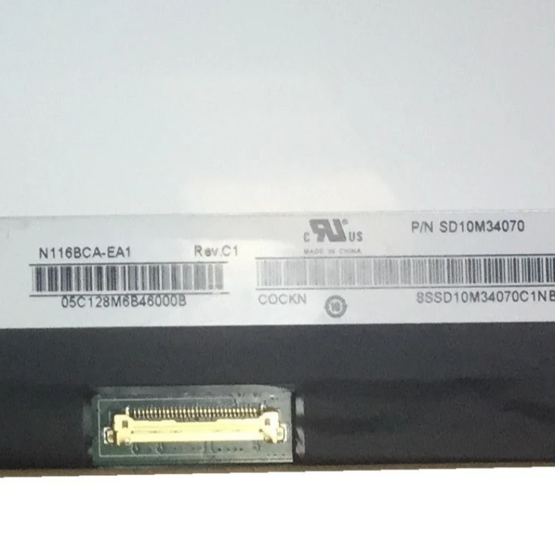 

N116BCA-EA1 N116BCA-EB1 IPS ЖК-экран ноутбука со светодиодной подсветкой 1366x768 EDP 30-контактный