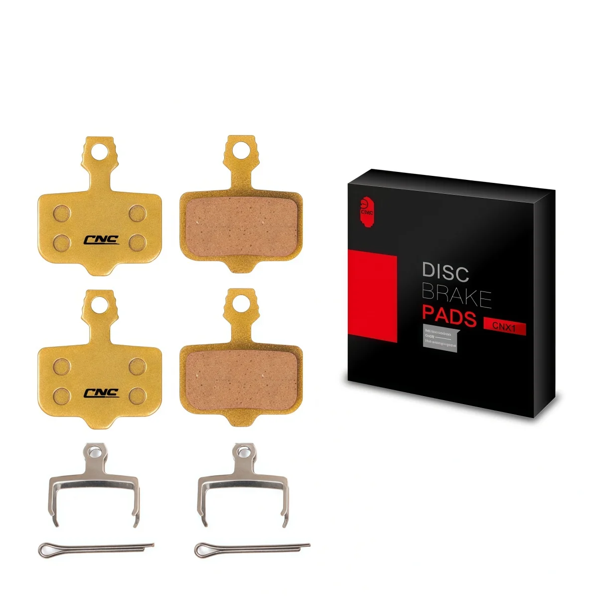 Pastillas de Freno SUNTNUR, 2 Pares - Resina / Sinterizadas / Cerámicas, Compatibles con SRAM LEVEL T / TL / DB1-5 y AVID ELIXIR 1-7 / CR