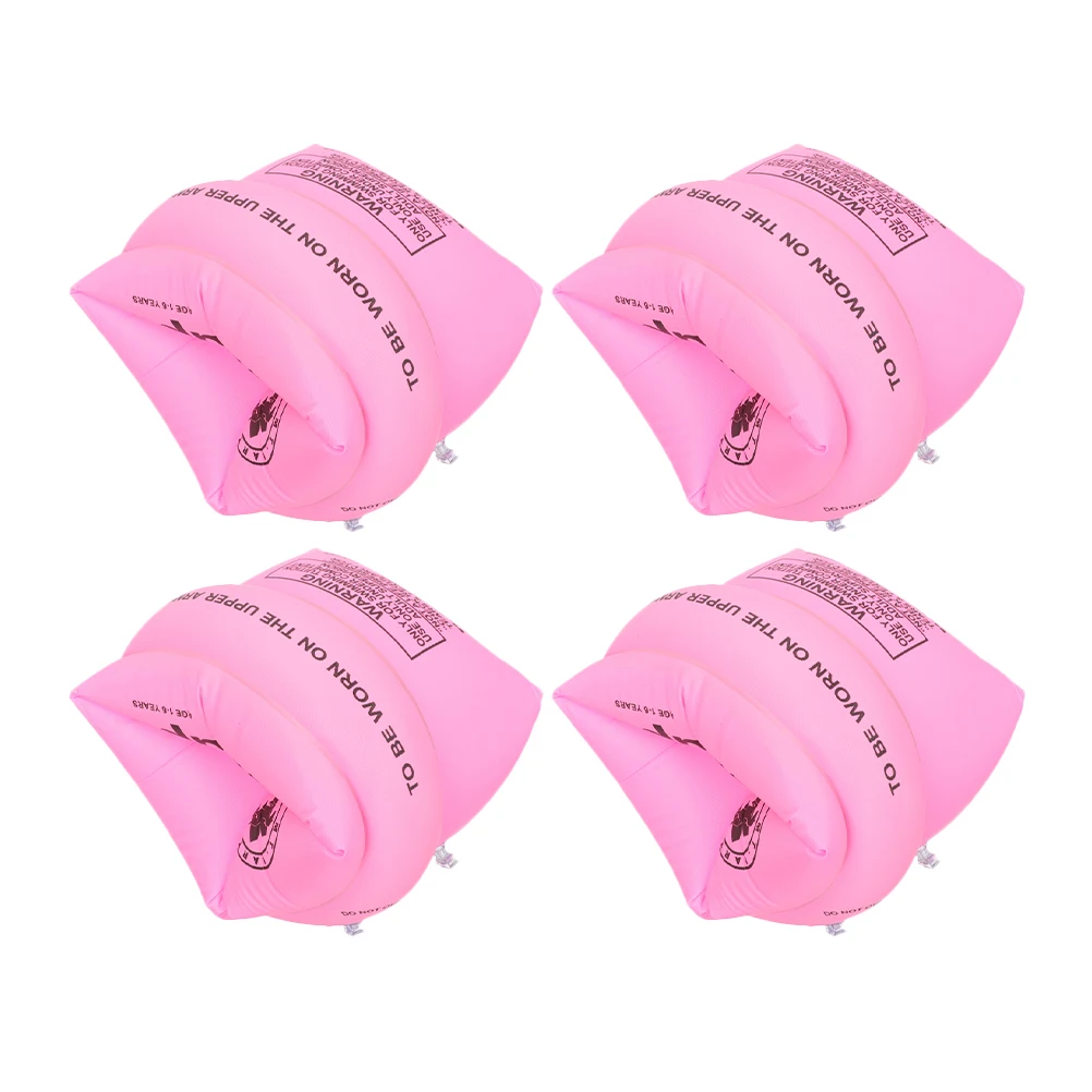 

4pcs Swimming Arm Floaties Pool Float Rings Inflatable Armbands Beach Summer Water Sport Thickened Pvc Sleeve Leak-Proof