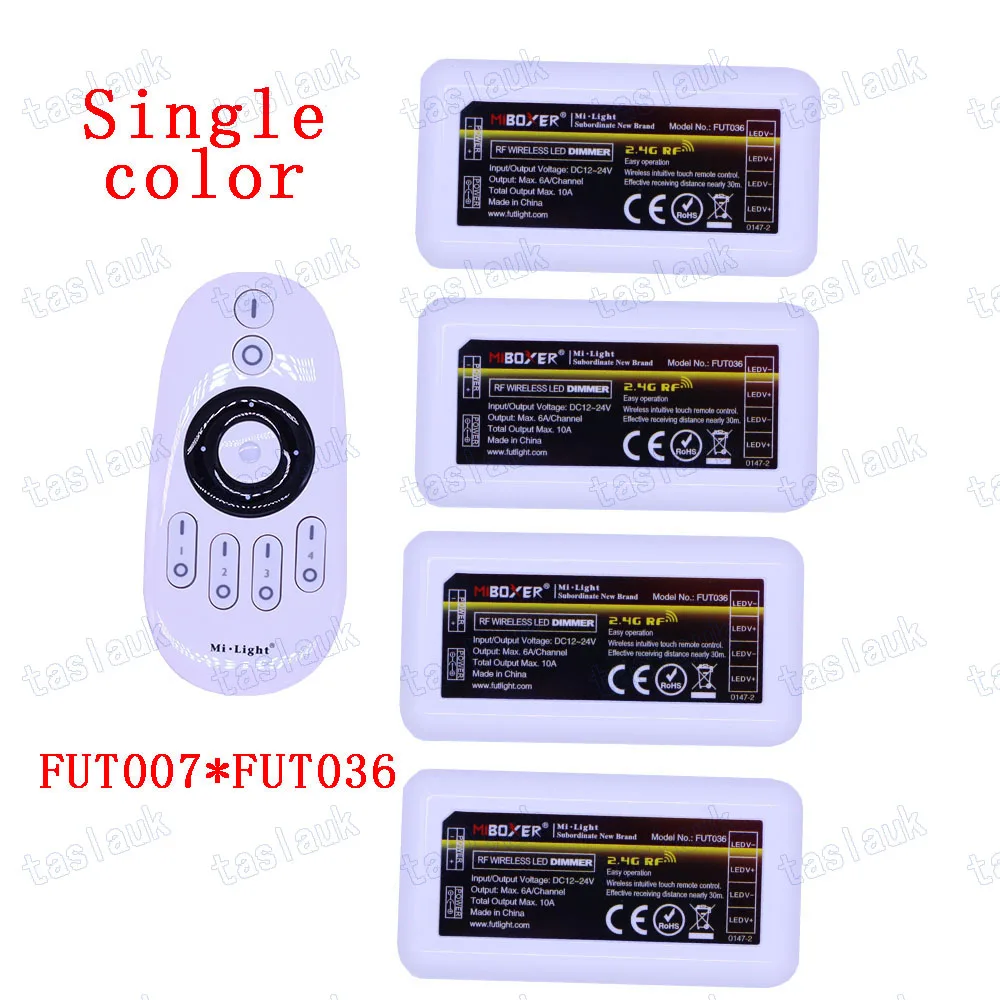 CCT RGB RGBW RGBCCT Single color Mi Light box LED Color temperature adjust controller 4 zone 2.4G RF Wifi Remote Control Smart