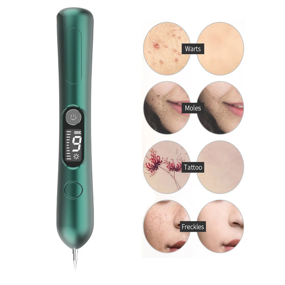 9 Level Plazma Pen Burn Tag Common Meat Warts Remover Pencil from Papilloma Apparatus for Removing Skin Growth Moles Accrocordon