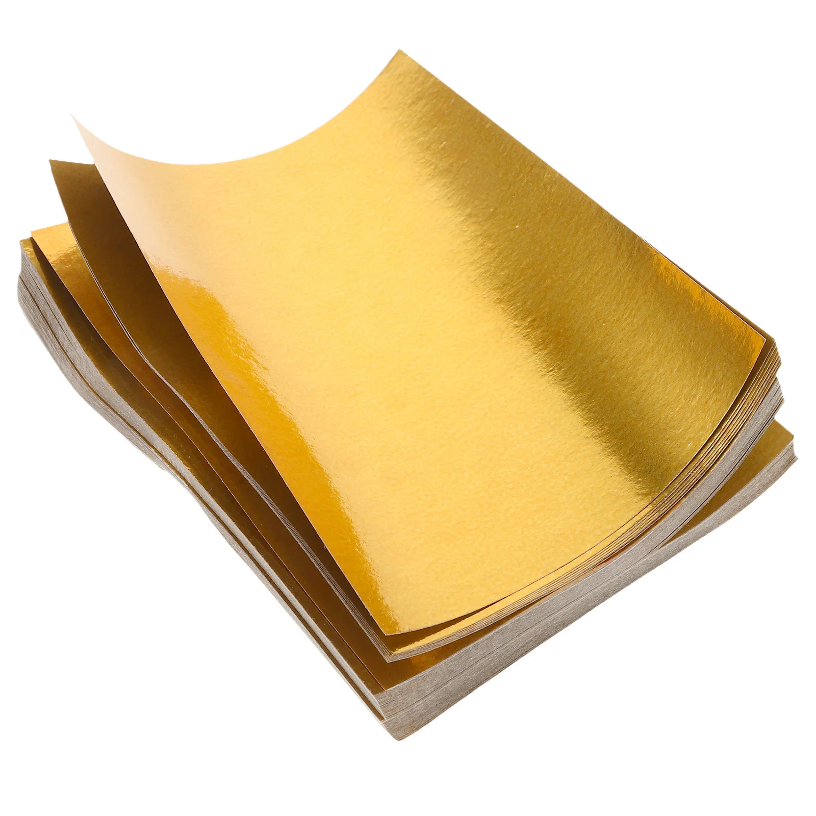 

1000pcs Golden Ingot Paper Smooth Burning Sacrificial Supplies For Qingming Festival Tomb Sweeping Rituals Ancestor Worship