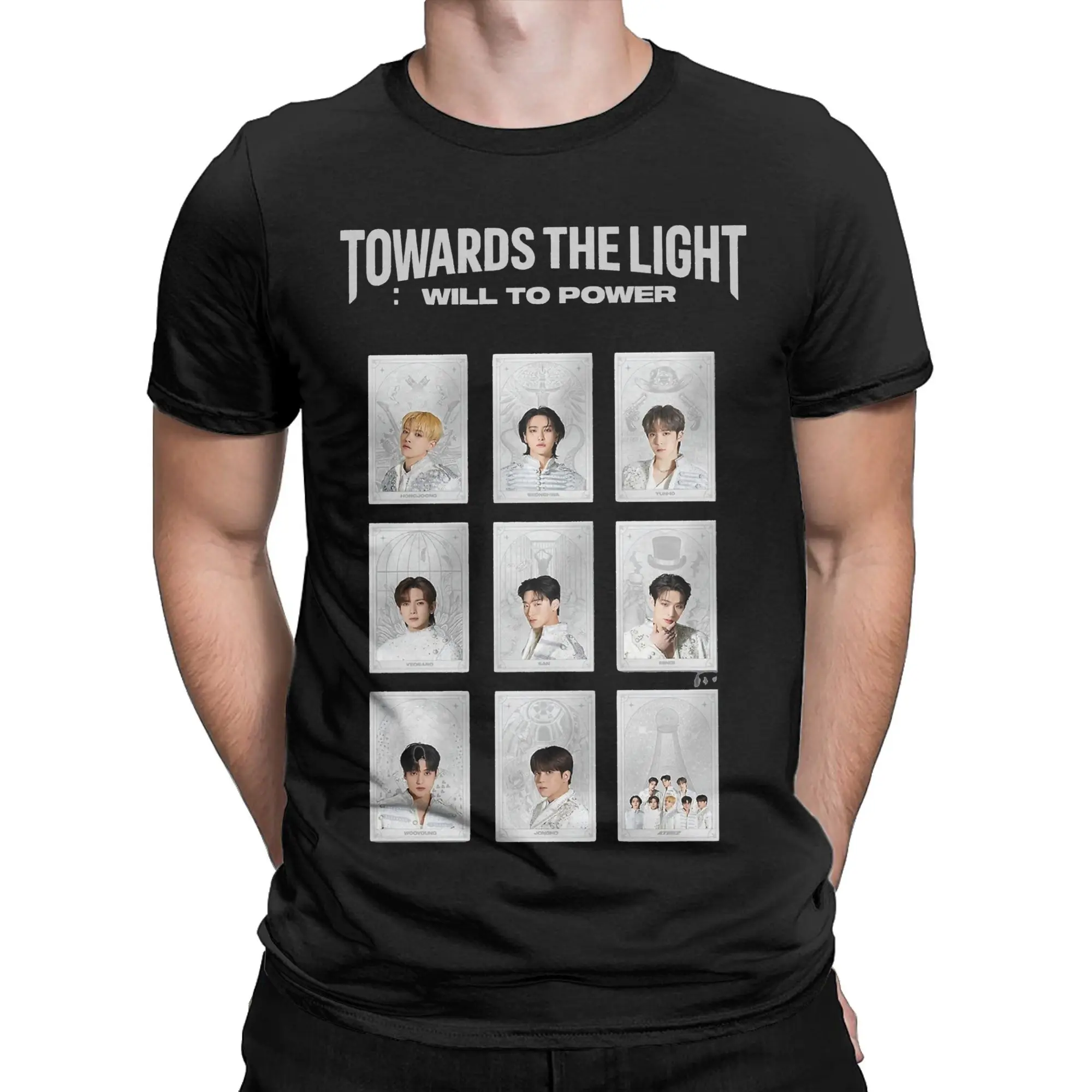 

Men Women Printed 2025 Ateezs World Tour Towards The Light: Will To Power T Shirt Tee Cotton T-shirts Clothing