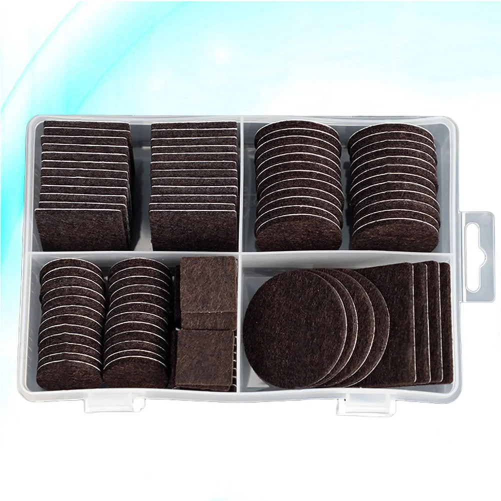 104Pcs Felt Pads Thickened Furniture Protection Non-Slip Floor Protector for Chair Table Legs Furniture Antiskid