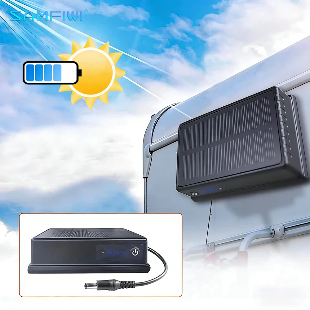 

Водонепроницаемый магнитный аккумулятор 12В на солнечной энергии с разъемом DC для Wi-Fi, беспроводных камер, уличных камер видеонаблюдения и систем безопасности