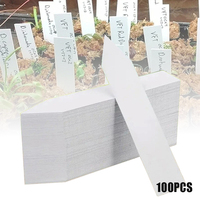 100pcs Garden Plant Labels Plant Accessories Flower Pots Plant Tags Nursery Markers Label Tray Mark DIY Tool
