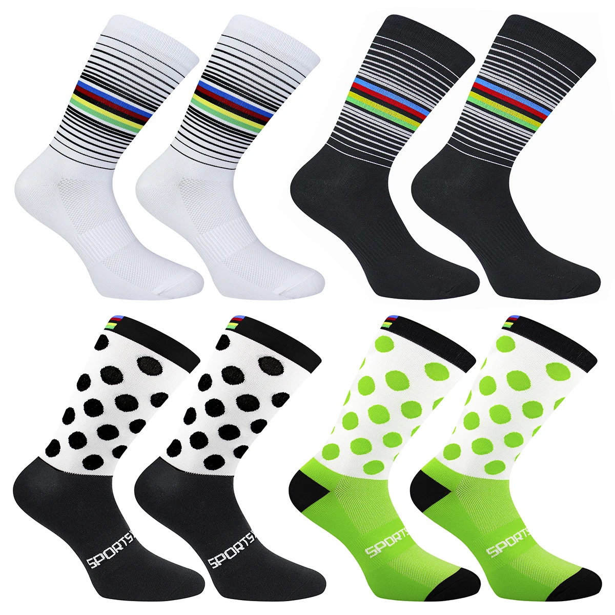 Cycling Socks Running Quick Dry Medium Cylinder Men and Women Sports Fitness in the Tube