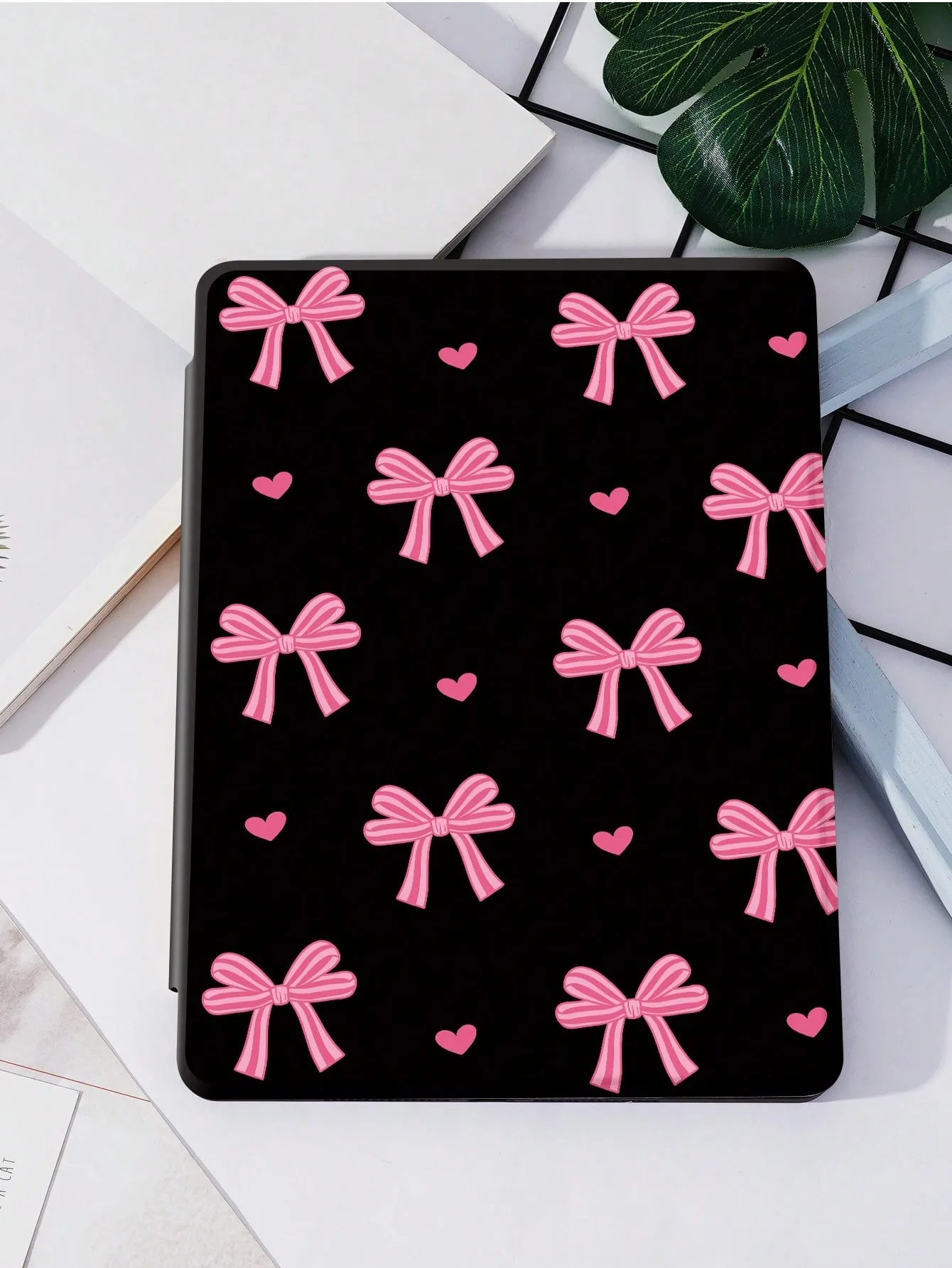 Pink Bowknot Case For Pad pro 10/11-Inch 2020/6th/7th /8th /Air 3rd/Air 4th/9th gen/Air 5th Gen 2022/Air 11 With Auto Wake/Sleep