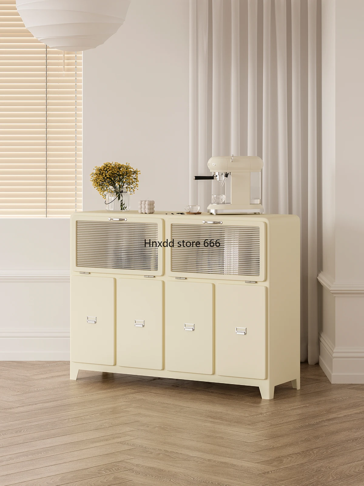 Retro Coffee Cabinet Sideboard Cabinet Home Commercial Multi-Functional Storage Cabinet