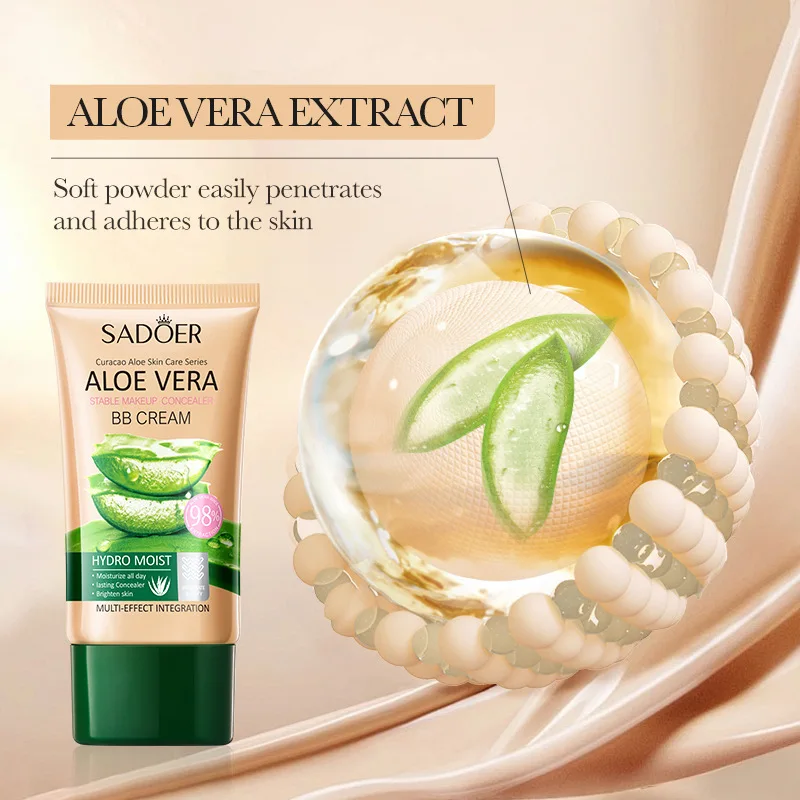 Aloe concealer BB Cream Waterproof and Anti sweat concealer Cream Natural, full coverage, all skin types