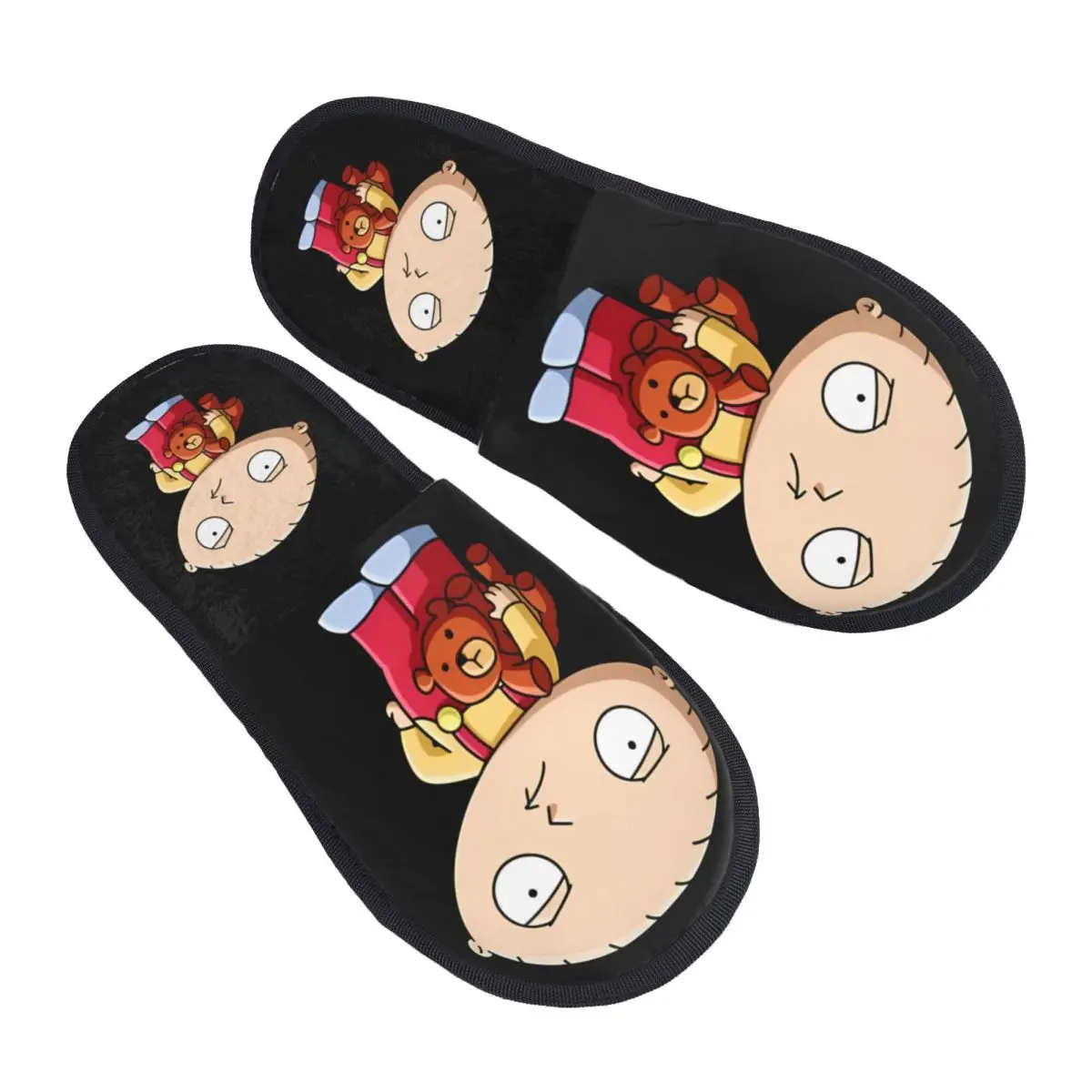 Custom Families House Slippers Women Soft Memory Foam Stewie Slip On Bedroom Slipper Shoes