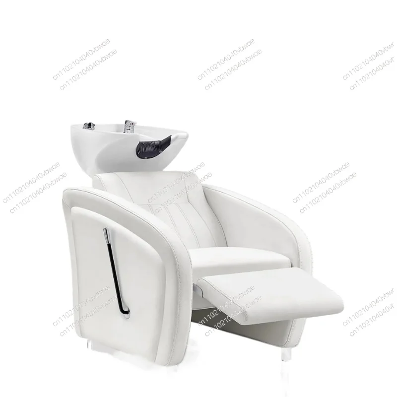 

Simple Semi-Reclining Flush Bed Multi-Color Thickened Comfortable Backrest Manual Leg Lift Barrier Salon Shampoo