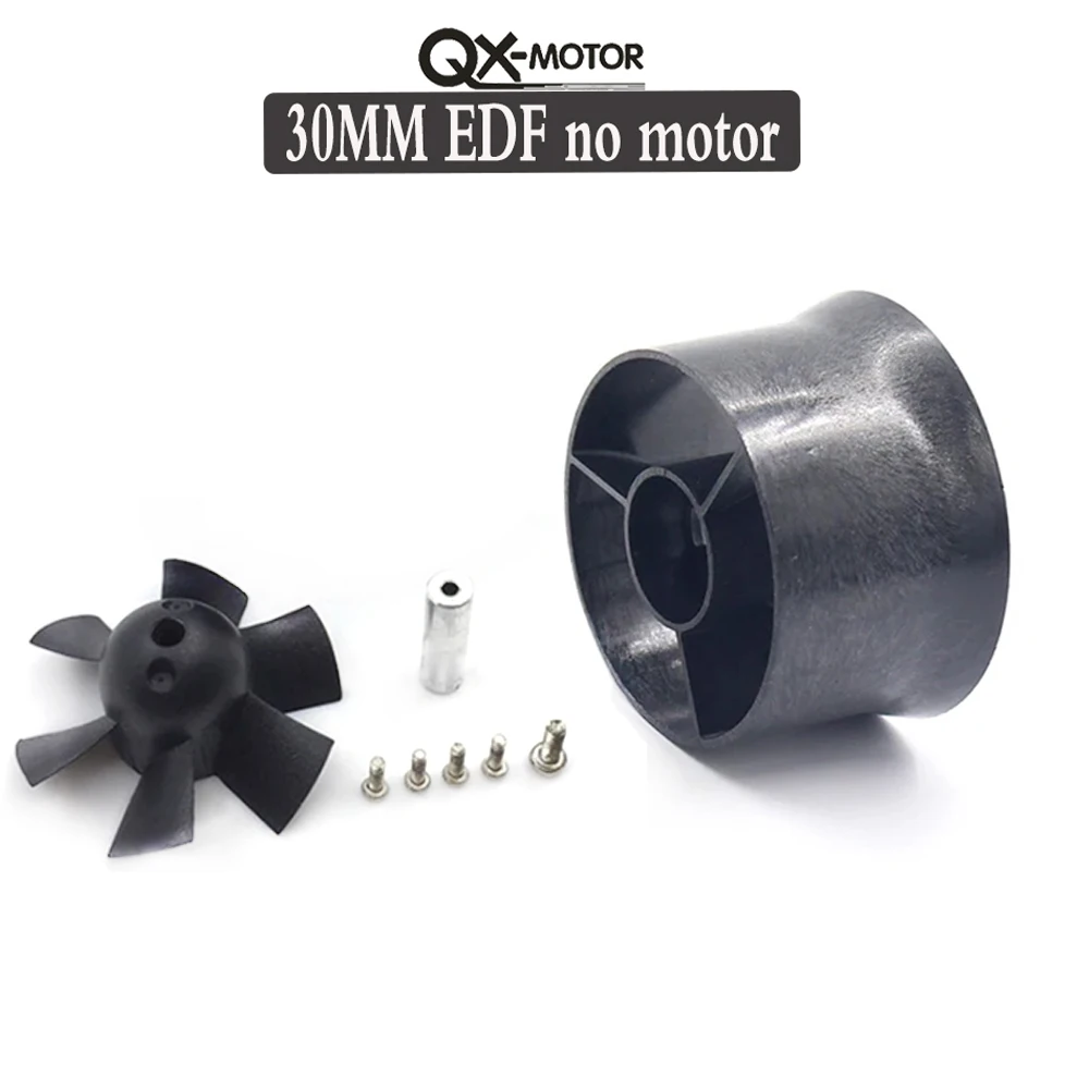 QX-MOTOR 30MM 50MM 64MM 70MM 80MM 90MM EDF bez silnika 6/12 łopatek wentylator kanałowy do zdalnie sterowanych części zabawek