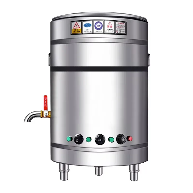 Commercial Stainless Steel Soup Barrel Noodle Pasta Cooking Machine Soup Bucket Electric Heating Warmer Stock Pots Boiler