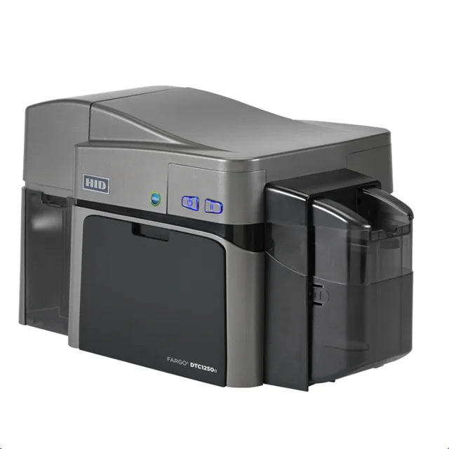 High Quality HID Fargo DTC1250e PVC ID Card With 300dpi Double&Single Sided Business Plastic Card Printers