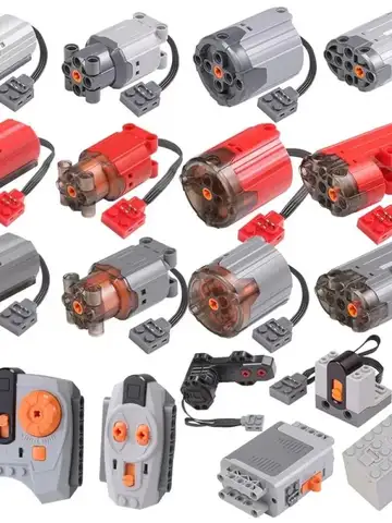 MOC 파티 테크니카 멀티툴 서보 모터 기차 PF 8293 8883 모델 호환 블록 d 모터 전원 기능