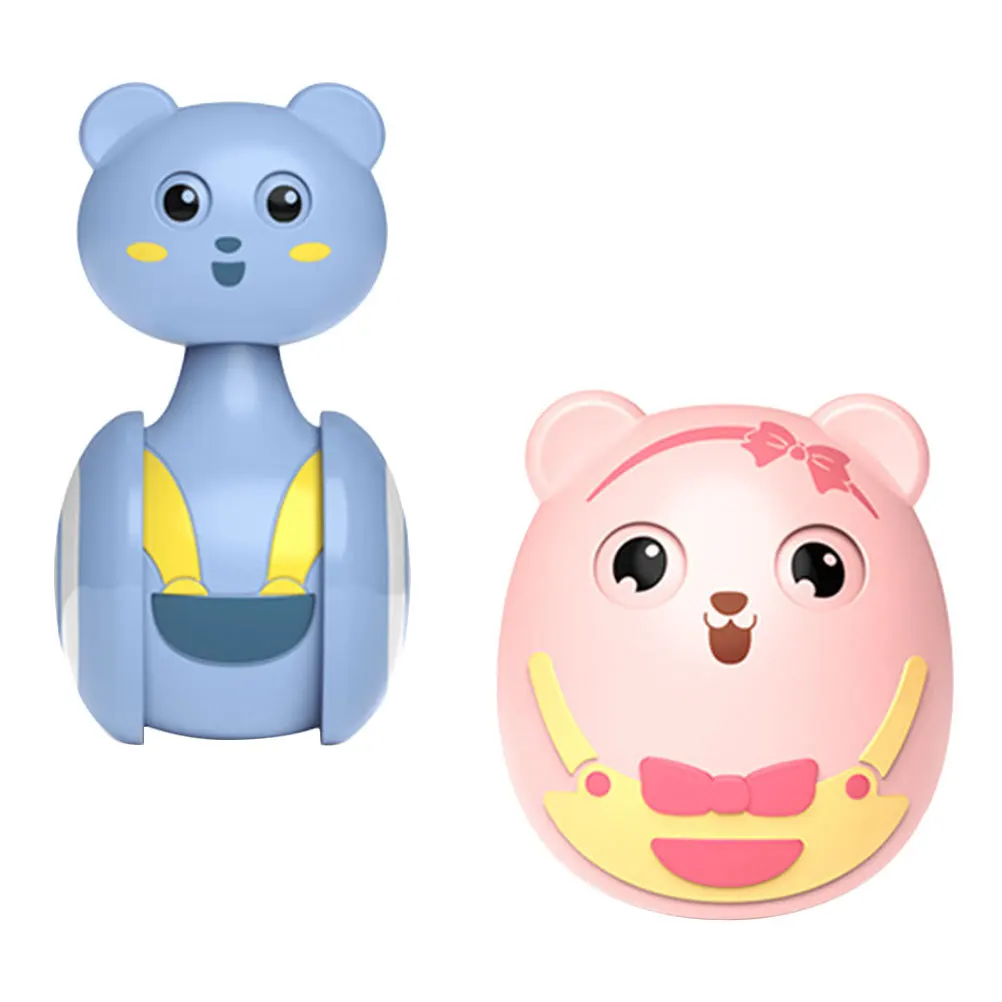 Gobelet à cloche sonore Poly, 2 pièces, dessin animé, couleur vive, jeu interactif éducatif pour bébé, pour enfants