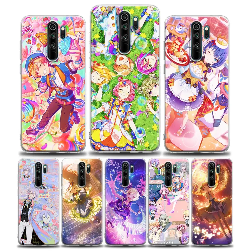 

Soft Clear Phone Case for Xiaomi Redmi Note 12 11 10 9S 9 8 Pro Max 11S 10S 7 10C 9A 9C 9T Back Cover Japan Anime Project​ Sekai