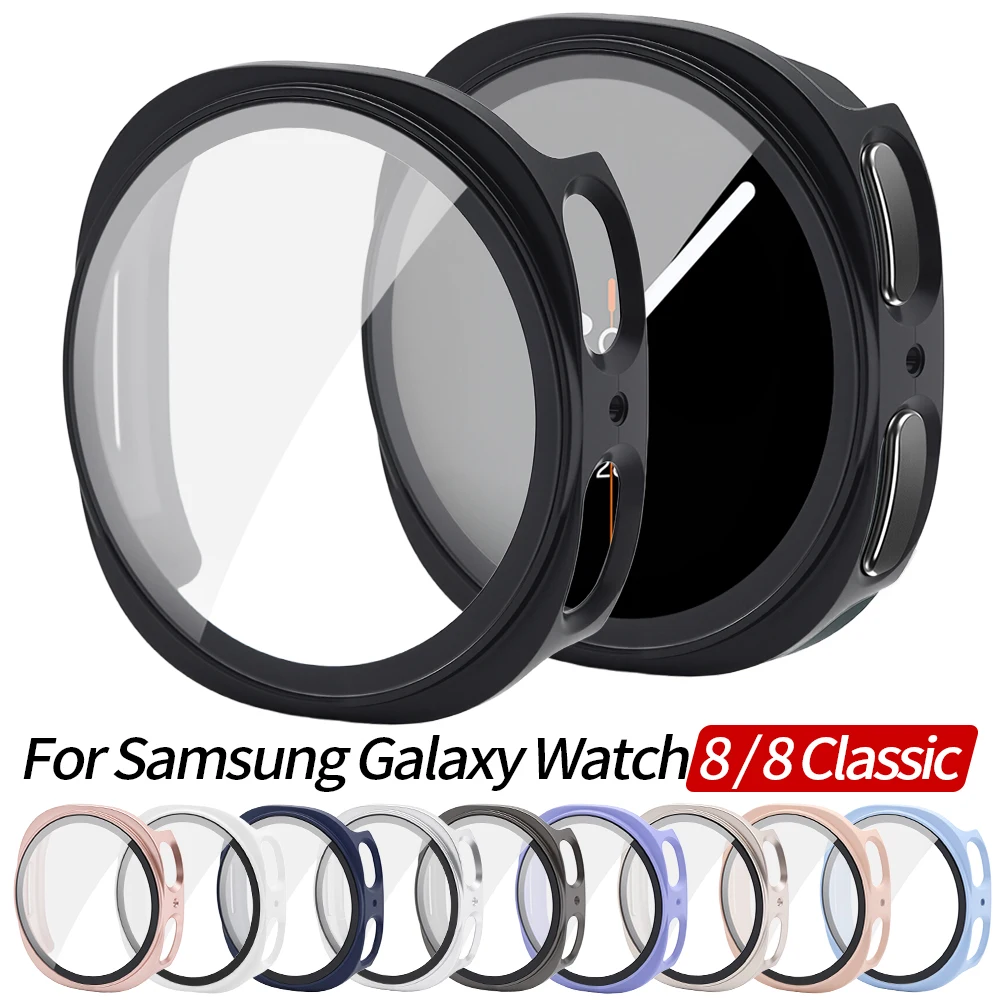 

Watch Case for Samsung Galaxy Watch 8 40/44mm PC All-Around Bumper Shell Screen Protector Samsung Watch Classic 8 46mm Protector
