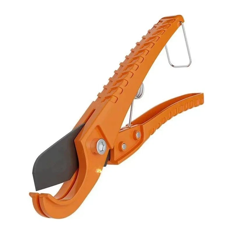 Portable Plastic Tube Cutter 1.25 Inch 31mm Cutting Range Compact Scissors Style One Hand Operation Pipe Cutting Tool