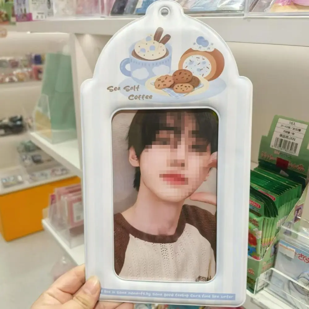 Stylish A5 Postcard Card Holder Giant with Ribbon Card Sleeve High Appearance Level PVC Kpop Idol Photo Protection Cover