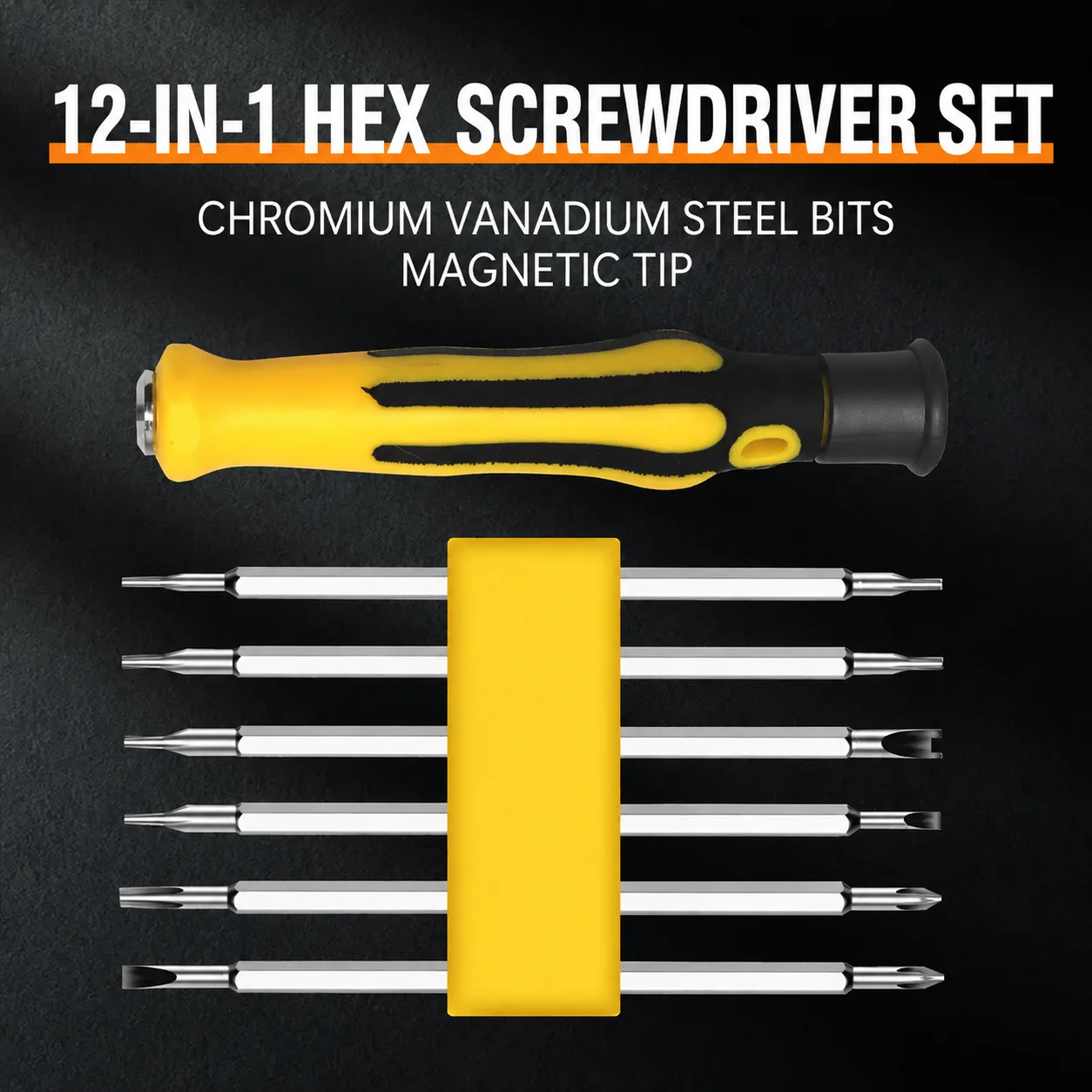 12 in 1 Multifunctional Screwdriver Set. Used for Disassembly and Maintenance: Household Appliances, Digital Products, Toys