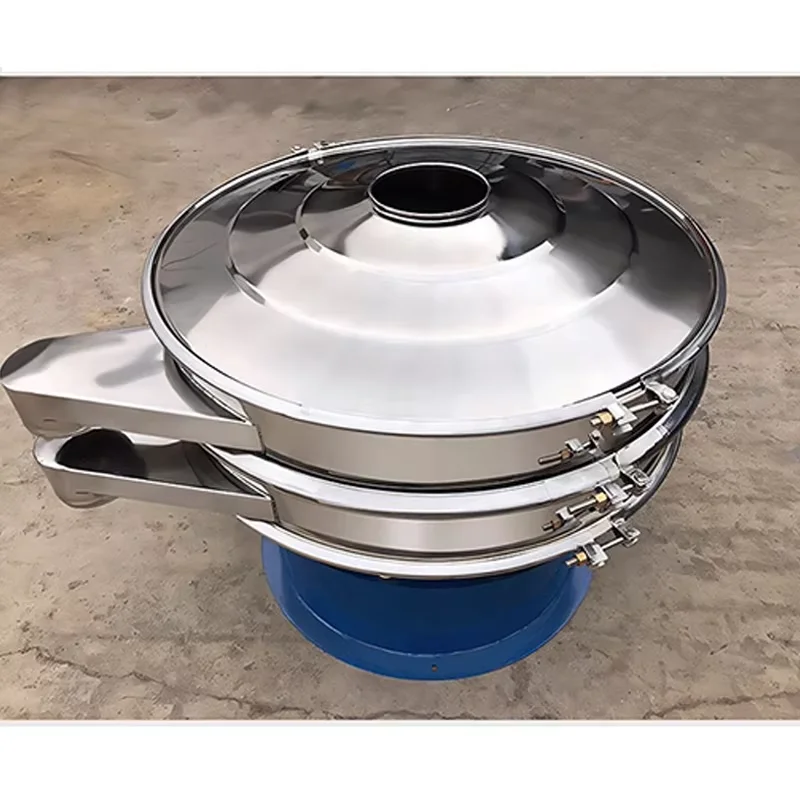 60 cm single layers Rotary vibrating sieve packing machine screen machine powder grain food filter filling machine