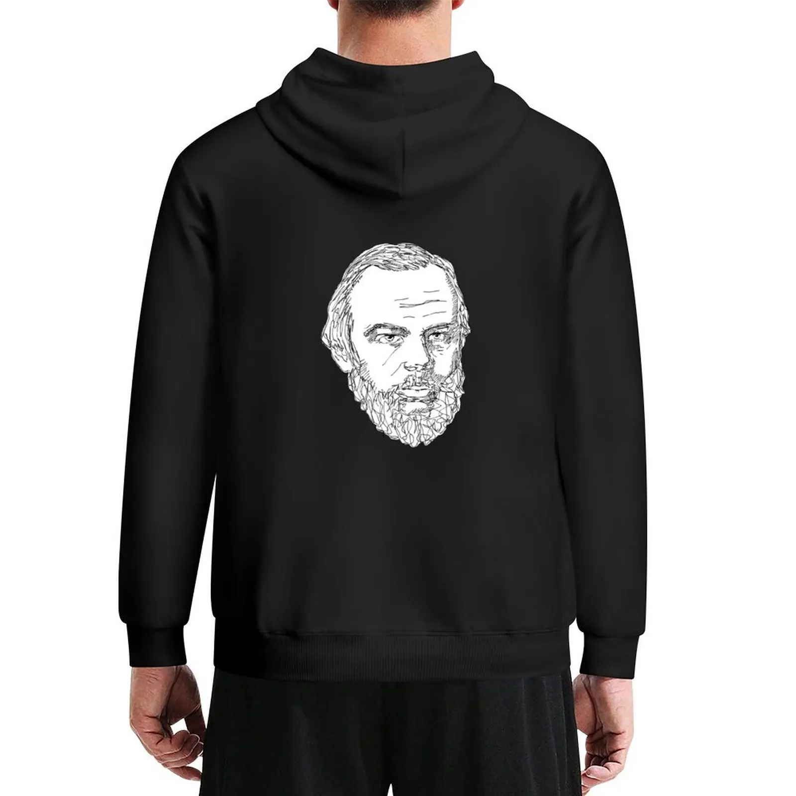 

Fyodor Dostoevsky Art Sketch Hoodie men's autumn clothes korean clothes blouse korean style clothes autumn hoodie