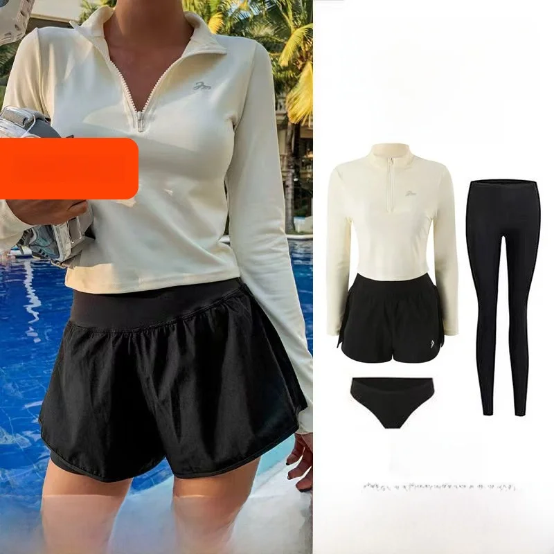 women's-diving-suit-separate-long-sleeve-long-pants-swimsuit-quick-dry-slimming-surfing-suit-jellyfish-costume-sanya-surfing