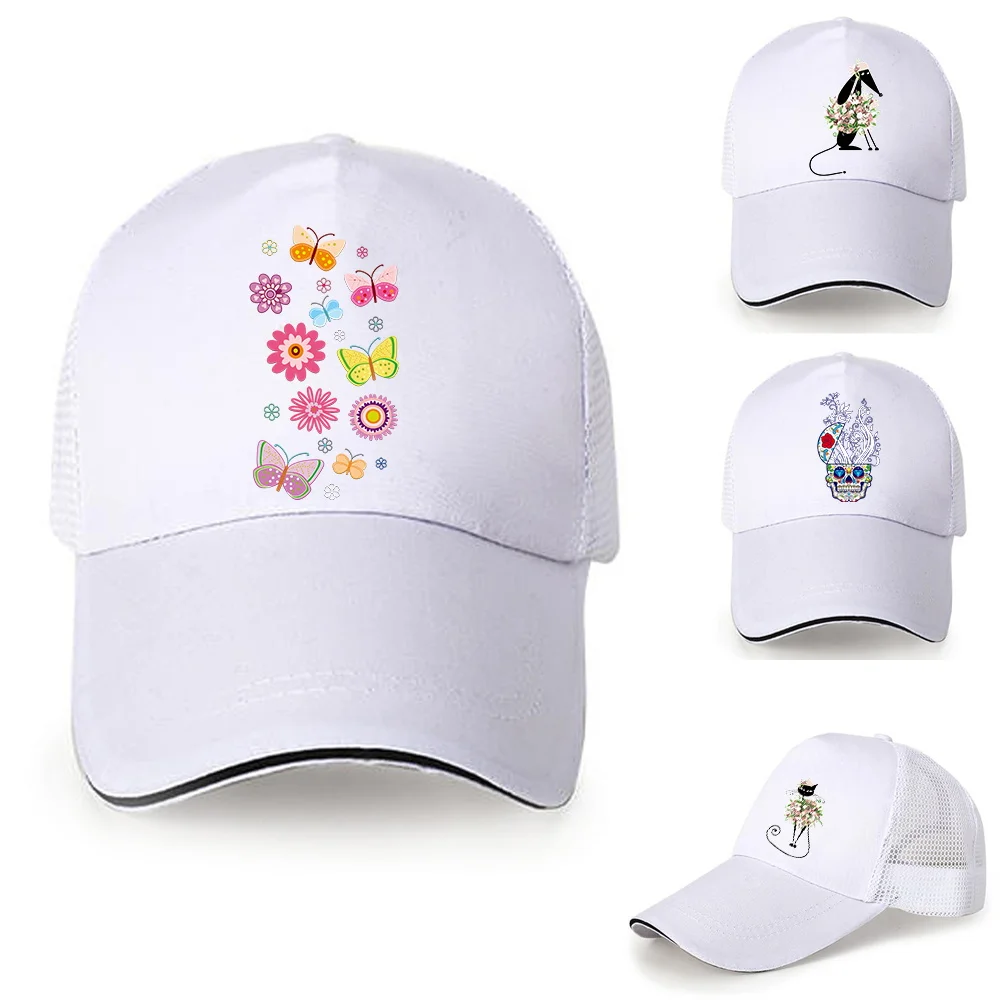 

Women Four Seasons Fashion Adjustable Casquette Hats for Streetwear Trucker Caps Color Print Men's Snapback Hip Hop Baseball Cap