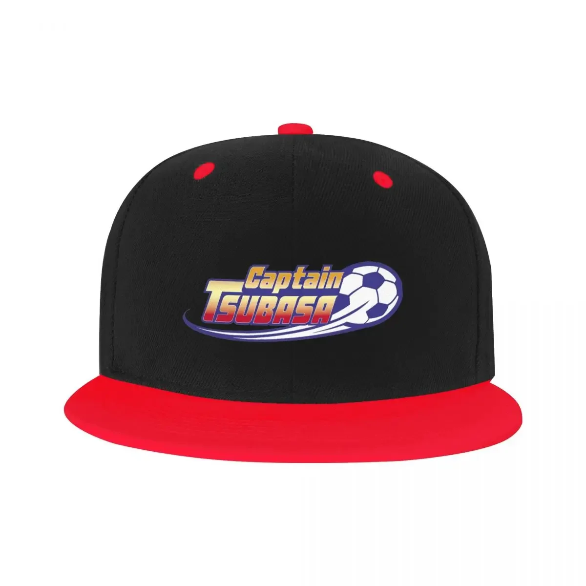 Kustom Kapten Tsubasa Anime sepak bola topi bisbol pria wanita Snapback datar topi Hip Hop Streetwear