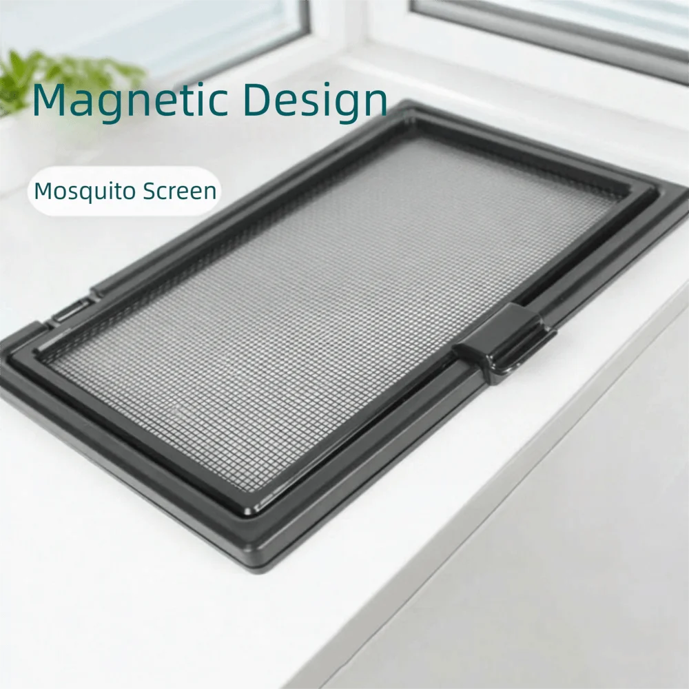 External Opening DIY Window Screen Removable Invisible Insect Screen Net Anti-Fly Anti-Mosquito Window Mesh Screen Kitchen